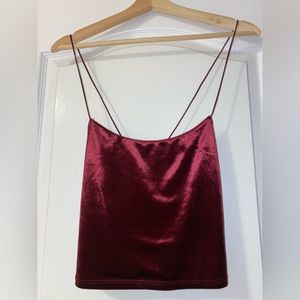 Velvet Crop Top